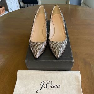 J. Crew Dulci Mermaid Glitter Kitten Heals